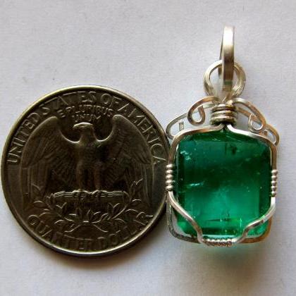 Emerald Jewelry Emerald Pendant Emerald Necklace