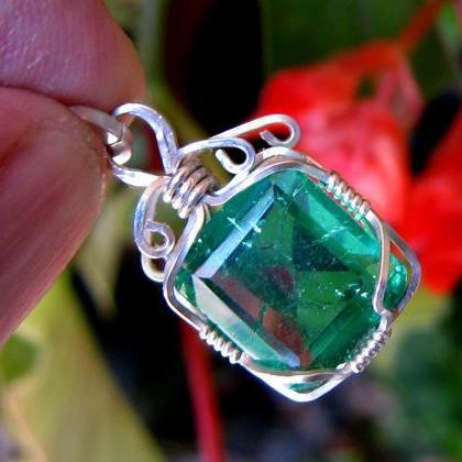 Emerald Jewelry Emerald Pendant Emerald Necklace