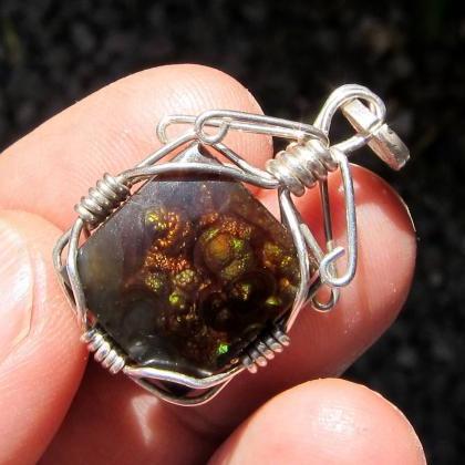 agate pendant agate necklace mexica..