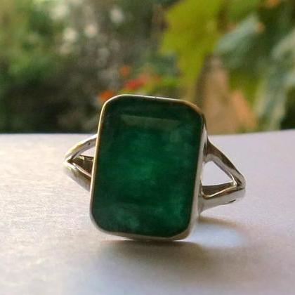 emerald ring colombian emeralds nat..
