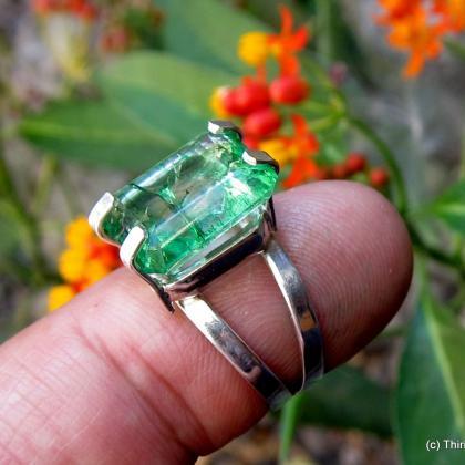 emerald ring may birthstone genuine..