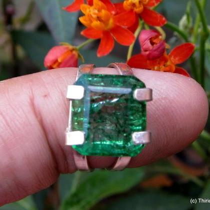 emerald ring natural emerald colomb..