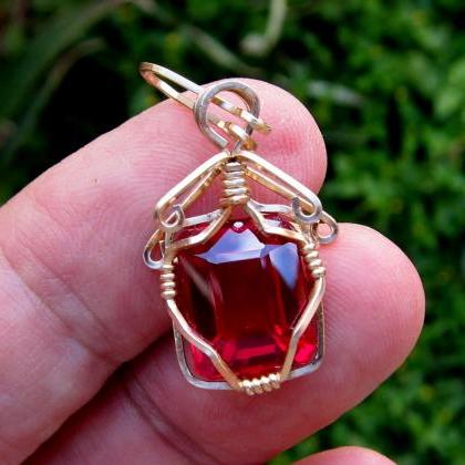 natural ruby ruby pendant ruby neck..