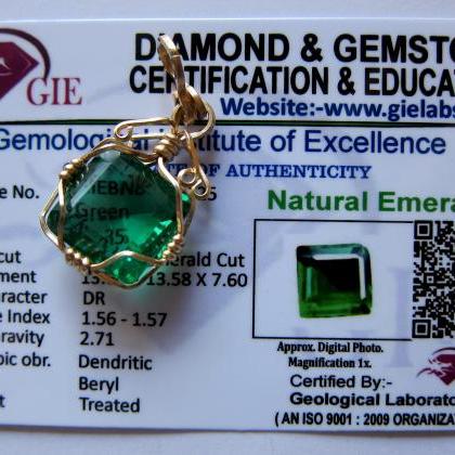 talisman amulet emerald pendant eme..