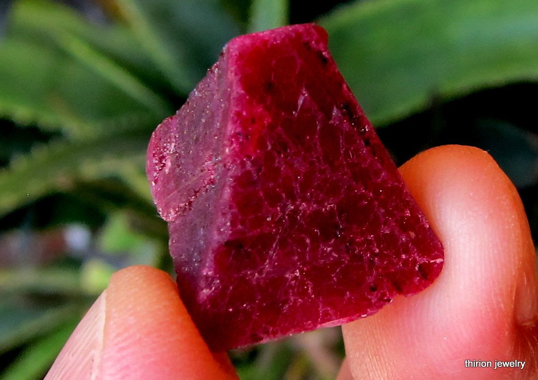 raw ruby stone