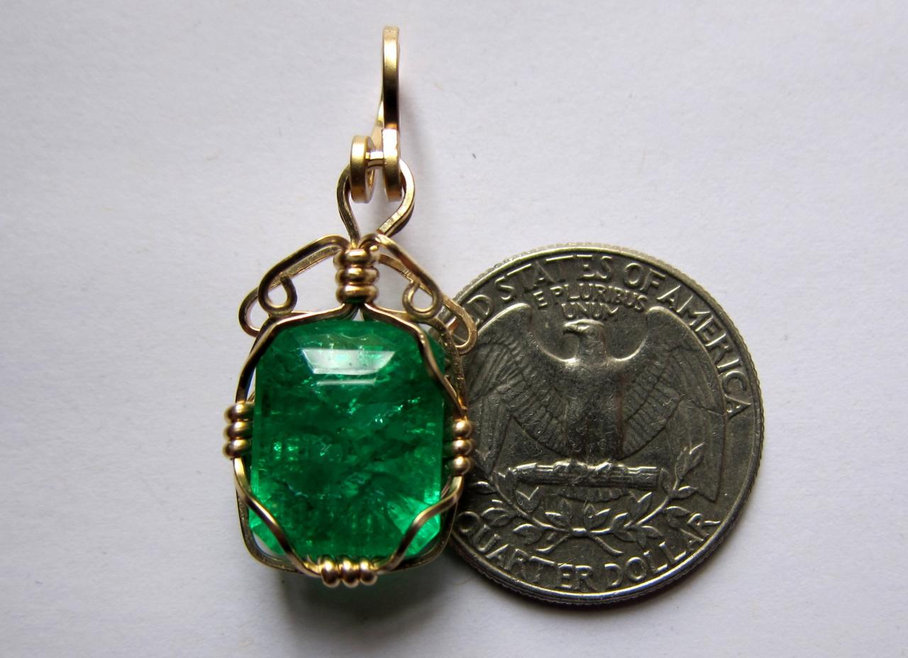 emerald pendant emerald necklace emerald jewelry