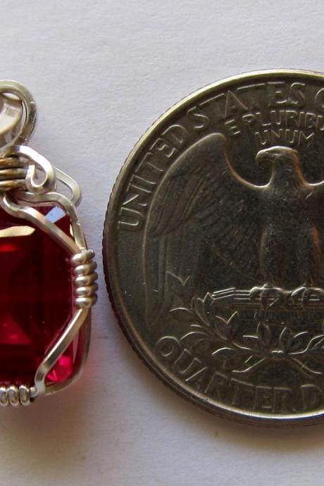 july birthstone ruby pendant ruby jewelry ruby necklace