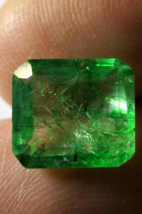 emerald cut emerald transparent natural emerald colombia emerald