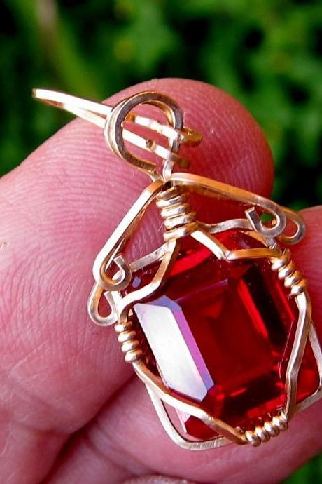 natural ruby ruby pendant ruby necklace ruby jewelry boho jewelry boho chic
