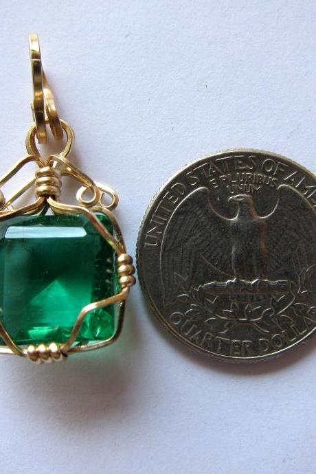 talisman amulet emerald pendant emerald necklace emerald stone