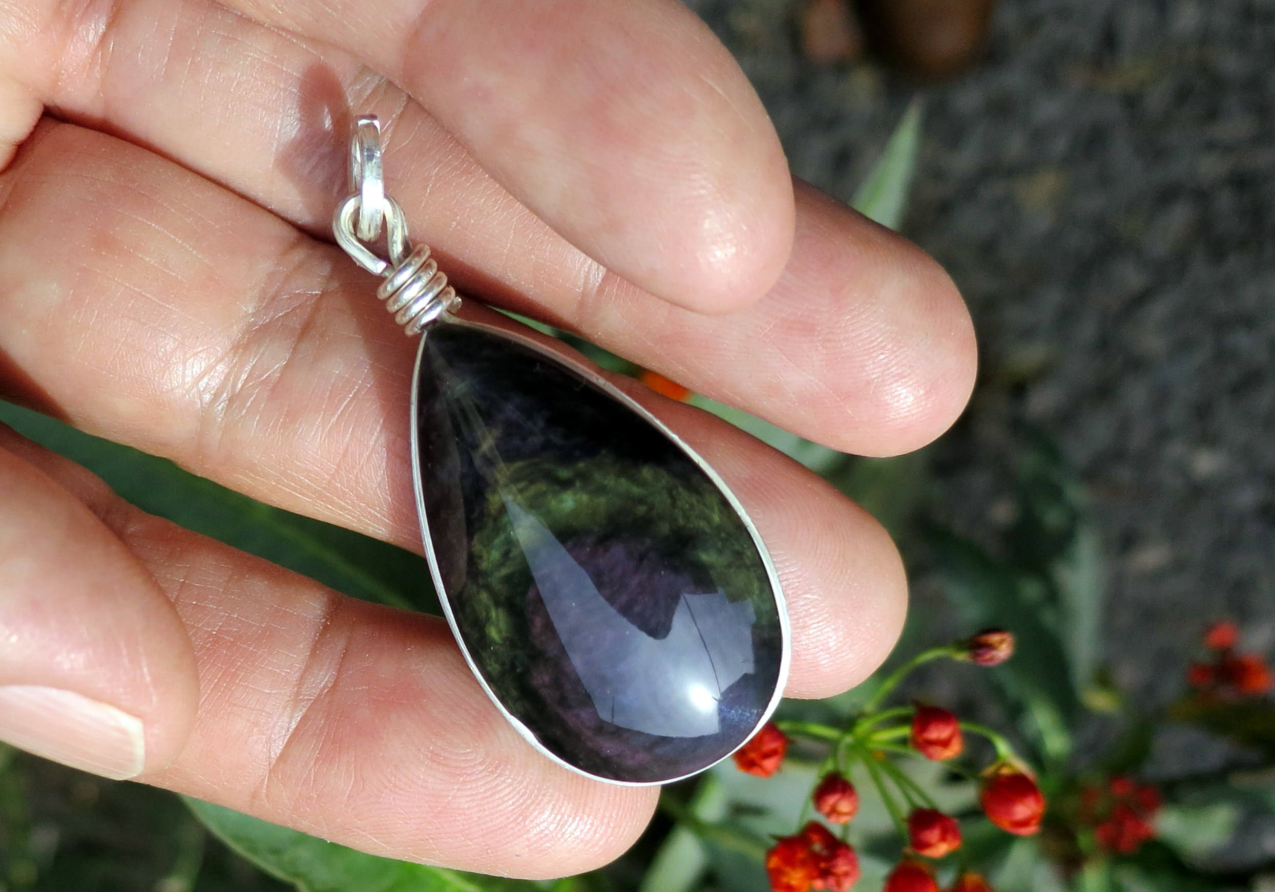 Obsidian Jewelry Silver Jewelry Natural 
